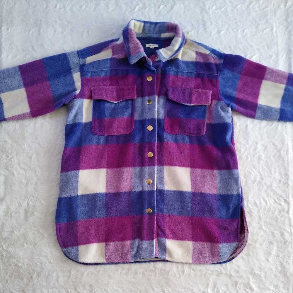 Maurices Plaid Fleece Shacket